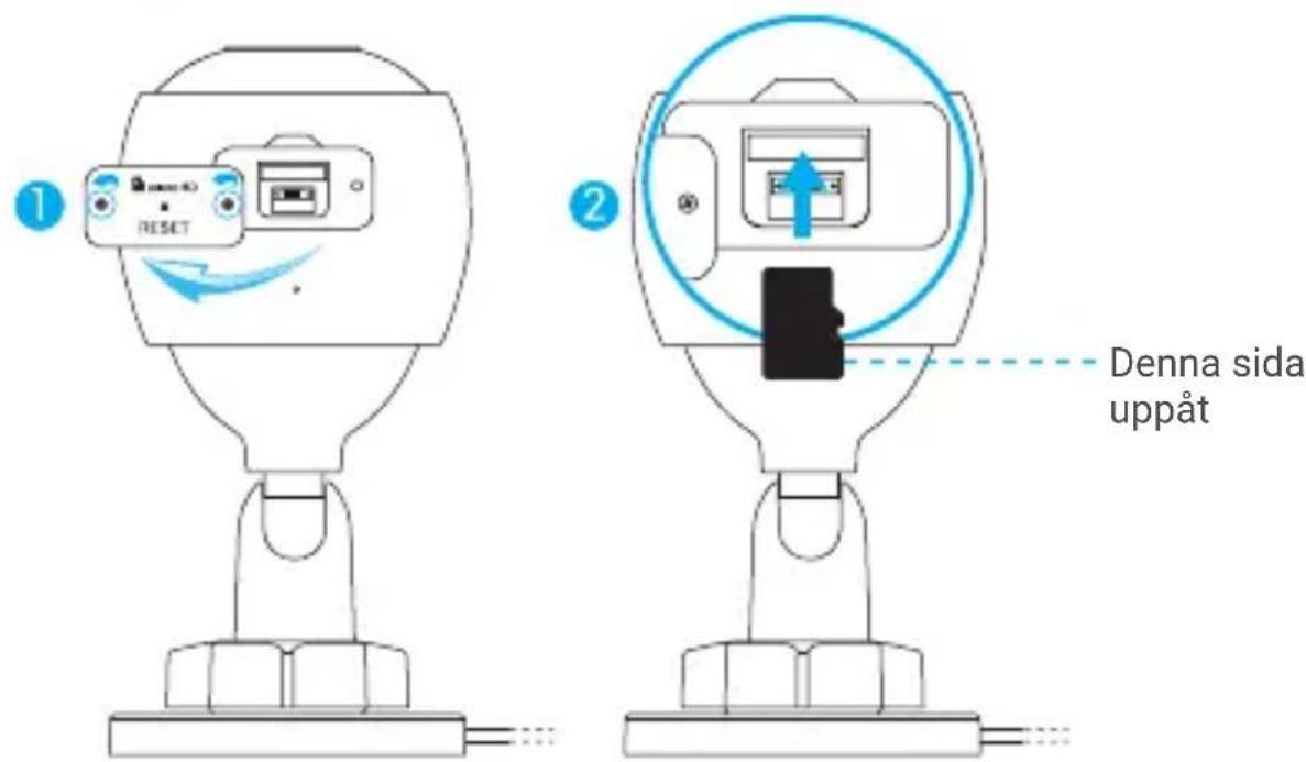 EZVIZ C3N - Sätt i MicroSD-kortet (valfritt) - 1