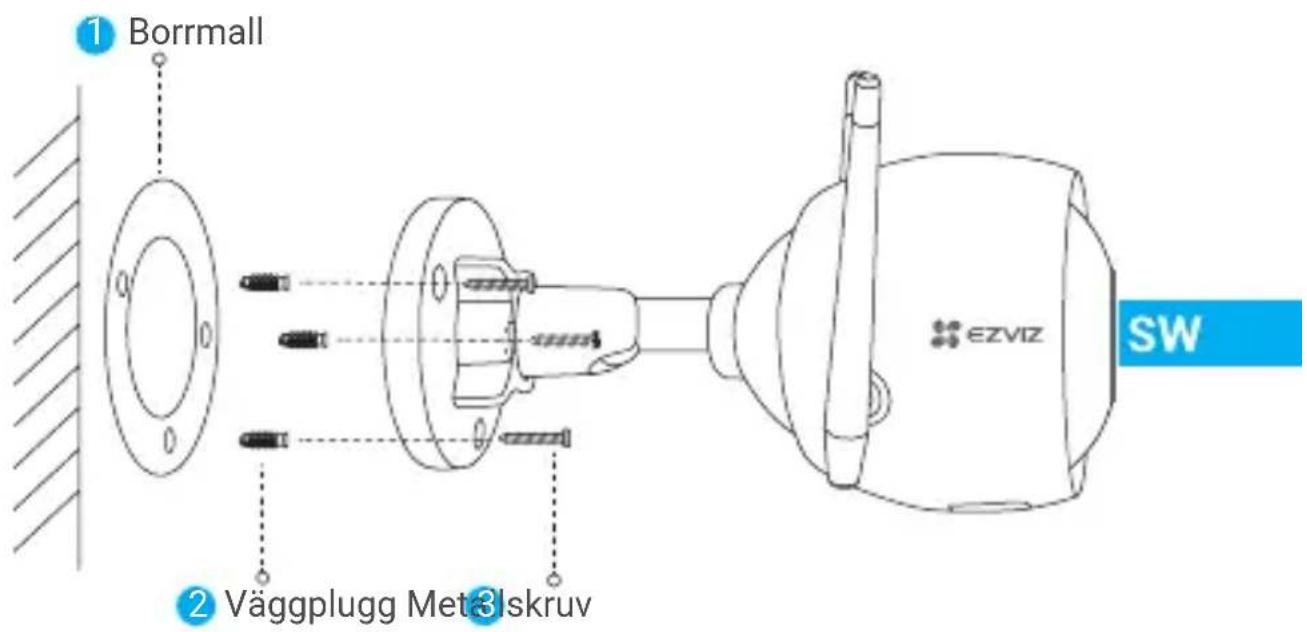 EZVIZ C3N - Installera kameran - 2