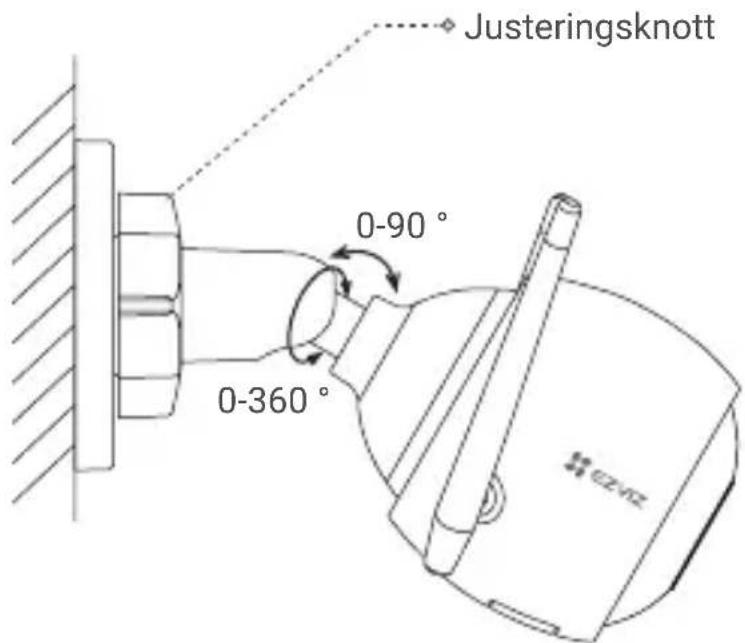 EZVIZ C3N - Juster overväkningsvinkelen - 1