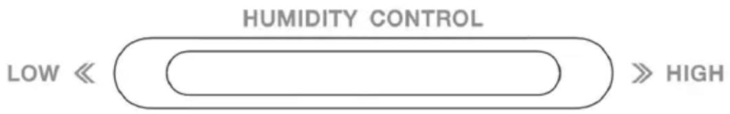 HUMIDITY CONTROL LOW « >> HIGH