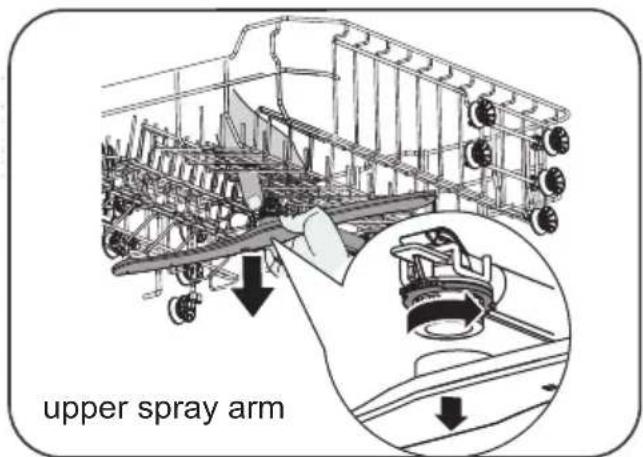 upper spray arm