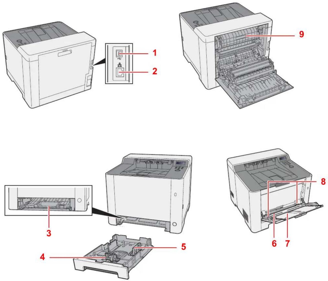 KYOCERA ECOSYS P5021cdn - Maskinens dele (Stik/indvendigt) - 1
