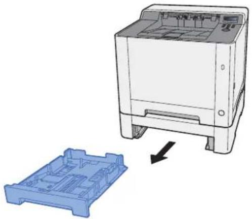 KYOCERA ECOSYS P5021cdn - Ilægning i kassette 2 - 1