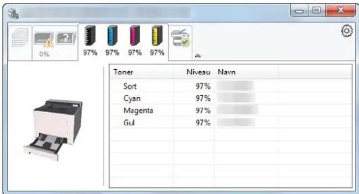 KYOCERA ECOSYS P5021cdn - Tonerstatusfanen - 1