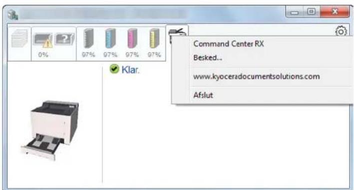 0% 97% 97% 97% 97% Command Center RX Besked... www.kyoceradocumentsolutions.com Afslut Klar.
