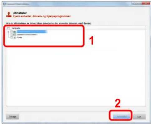 KYOCERA ECOSYS P5021cdn - Afinstallér softwaren. - 1