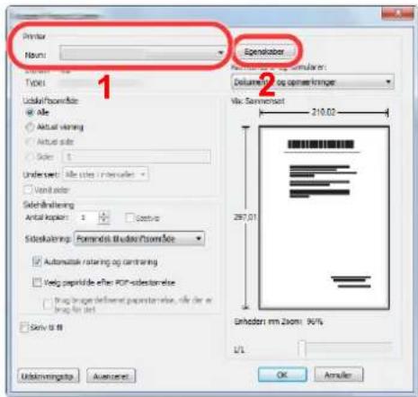 KYOCERA ECOSYS P5021cdn - Konfigurér indstillingerne. - 1