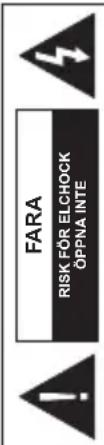 FARA RISK FÖR ELCHOCK ÖPPNA INTE