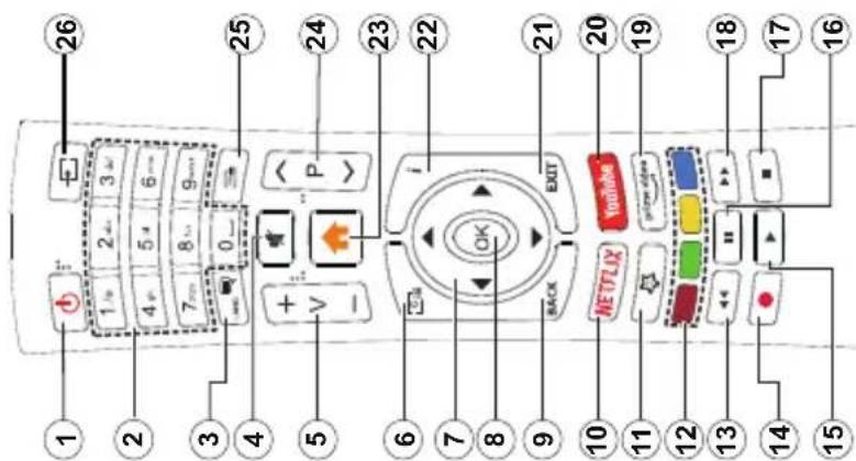 Champion CHLED243SW - Fjernbetjening - 1