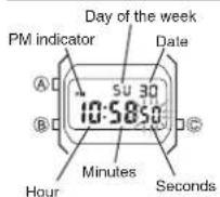 CASIO Collection A168WEC-1EF - To test the alarm - 4
