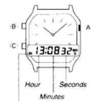 CASIO Collection AQ-230A-7DMQYES - To test the alarm - 1