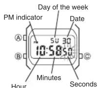 CASIO Collection A168WA-1YES - To switch the Daily Alarm and Hourly Time Signal on and off - 6