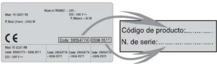 Fabricado en FRANCIA - 232 - Med: FE G021 RB 220 - 240 V ~ P. Máx. (Sobrecarga) - 7350 W P. Motores - 80 W CE Código: 39354774 0306 0511 Med: FE G021 RB Código: 39354774 - 0306 0511 220 - 240 V ~ Código: 39354774 - 0306 0511 Código: 39354774 - 0306 0511 Código: 39354774 - 0306 0511 Código de product…
