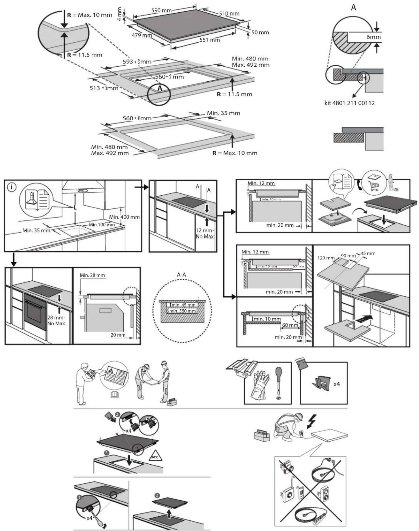 INDESIT IB 88B60 NE - INSTALLATION - 1