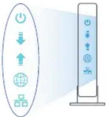 Diagram showing directional icons (power, download, upload, globe) and a vertical bar with icons for power, download, upload, globe, and storage.