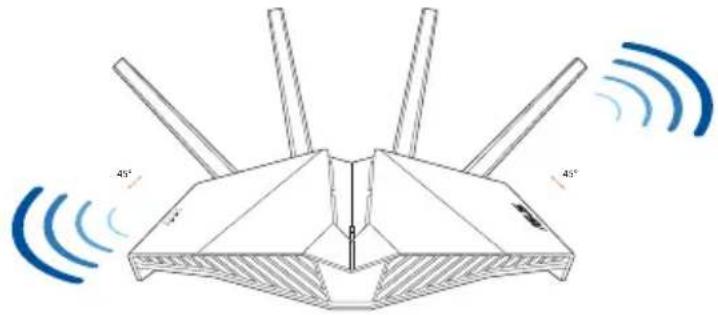 ASUS RT-AX82U - Pozycjonowanie routera Pozycjonowanie routera - 1