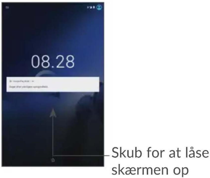 ALCATEL 3T 10 - Sådan oplåses tabletskærmen - 1