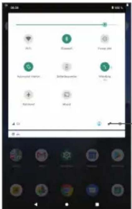 ALCATEL 3T 10 - Hurtigindstillingspanel - 1