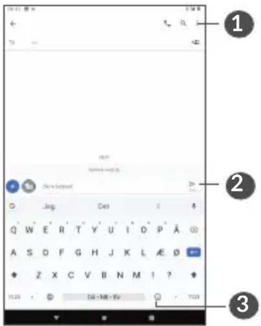 ALCATEL 3T 10 - Beskeder...... - 1
