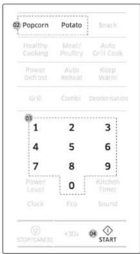 SAMSUNG MG32J5133AM - Попкорн и 2. Картофель - 2