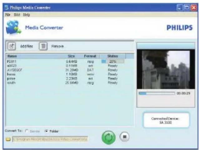 PHILIPS GoGear SA4VBE08VN - Brug Philips Media Converter - 1