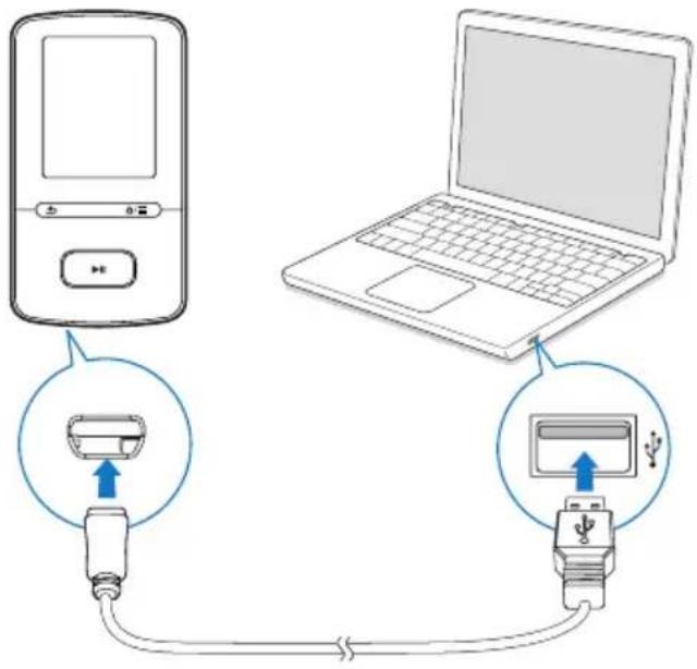 PHILIPS GoGear SA4VBE08VN - Opladning - 1