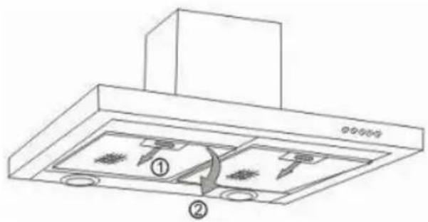 BRANDT BHB6901X - - Aftagning af fi Iterelement - 1