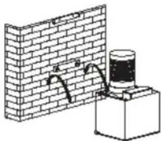 BRANDT BHB6902X - Fissaggio al muro: - 4