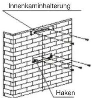 Innenkaminhalterung Haken