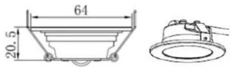 BRANDT BHB6902X - LED light (round) - 2