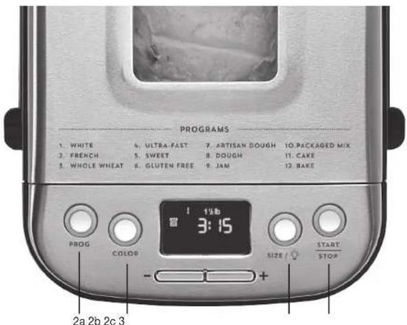 CUISINART CBK-110 - START PROCESS. - 1