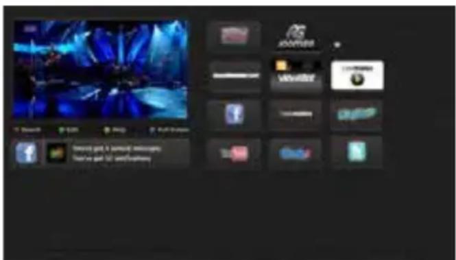 Screenshot of a mobile app interface with Chinese text, featuring a video player on stage and various app icons including iQI, iQI@2023, and iQI@100.