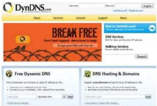 DynDNS.com About Services Account Support News BRAK FREE Don't feel trapped. We've here to help. Escape poor DNS with Dyn Inc. Here to DynDNS.com? DNS Services DNS for apps, and generic IP address Mailtop Services Show reliable email delivery Search Free Dynamic DNS Point a hostware to a dynamic or static IP address or URL... • Push your own website home for the • Connect to your workstation. DNS, information anywhere. DNS hosting & Domains Register your domain and point to an 3rd class or URL • Push my own website with a powerful web link • Secondary and primary DNS sites around the globe • Add contact to the global • Add contact to the global • Add contact to the global • Add contact to the global