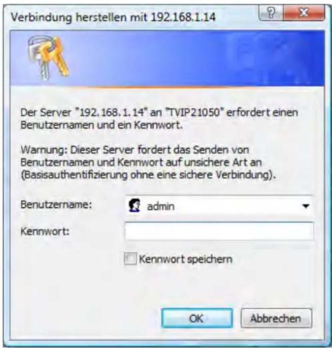 ABUS TVIP31000 - Passwordforespørgsel - 1