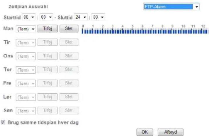 ABUS TVIP31000 - Anvend det samme tidsrum hver dag: - 1