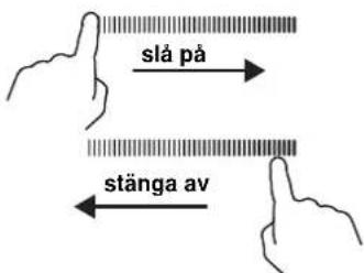 slå på stänga av