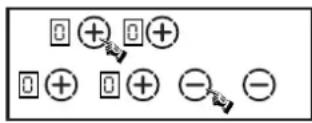 CANDY CHC640C - TO LOCK THE HOB. (Example for hob with 4 zones) - 1