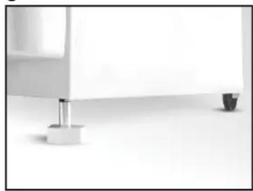 CANDY CCE5503W - FEET ADJUSTMENT - 3