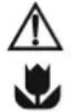 CANDY CCE5503W - SYMBOLES UTILISES DANS LA NOTICE - 1