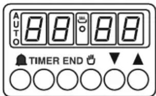 AUTO 88 88 TIMER END ▼ ▲