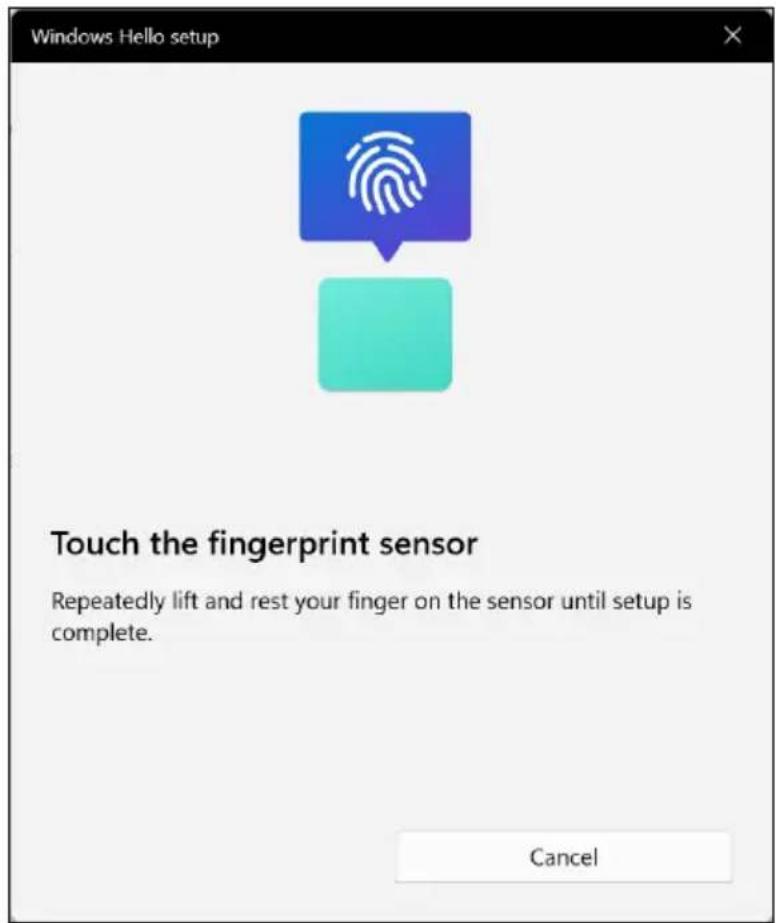 ACER ConceptD 7 Ezel - Sådan bruges fingeraftrykslæseren - 4