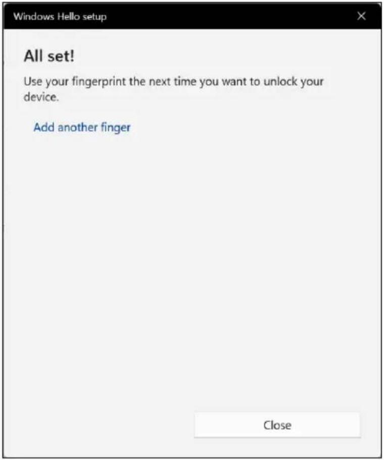 ACER ConceptD 7 Ezel Pro - Sådan bruges fingeraftrykslæseren - 5