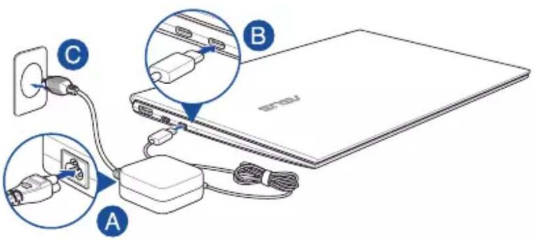 ASUS ZenBook 14 - Kom godt i gang Oplad din Notebook PC - 1