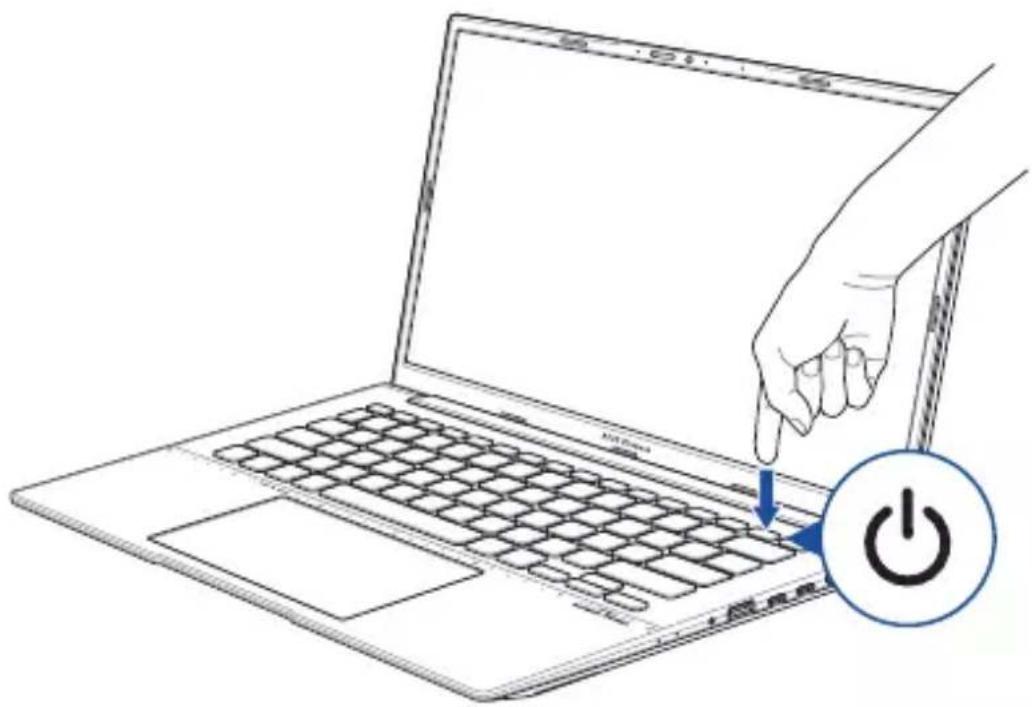 ASUS VivoBook S14 - Tryk på tænd/sluk-knappen - 1