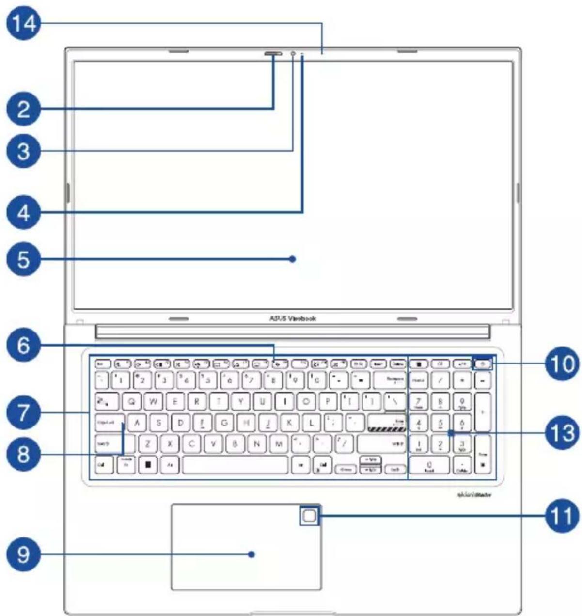 14 2 3 4 5 ASUS Vasebook 6 7 8 9 10 11 13 akvivnster