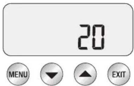 20 MENU ↓ ↑ EXIT