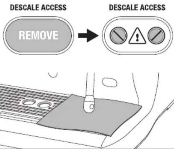 DESCALE ACCESS REMOVE DESCALE ACCESS
