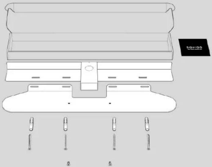 SONOS Sub Gen 3 - Mount kit contents - 1