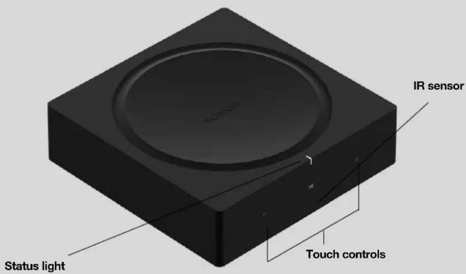 IR sensor Status light Touch controls