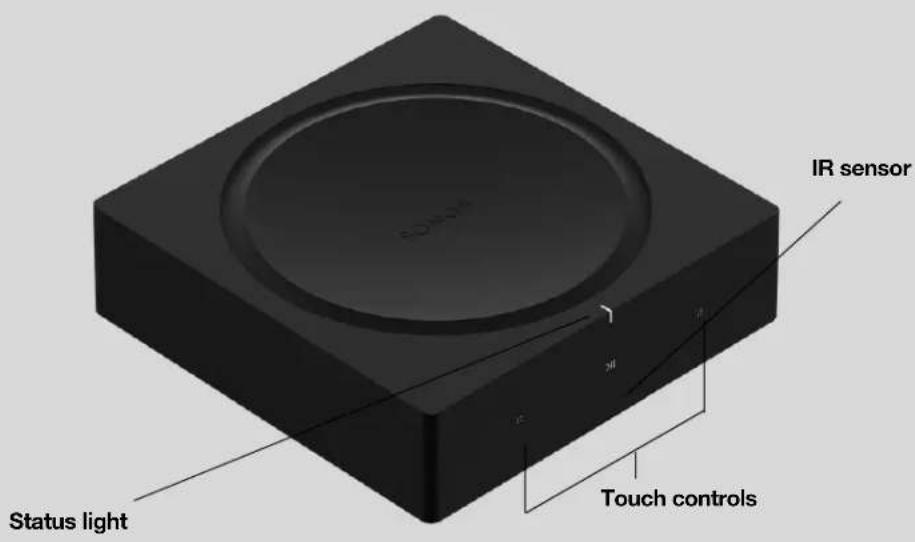 IR sensor Status light Touch controls